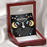 Gift For Expecting Mom To Be - To My Mommy Ribbon Necklace