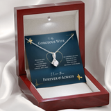 To My Gorgeous Wife Gift - Meeting You Was Fate Alluring Beauty