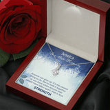 Personalized Encouragement Gift-You are Strong-Alluring Beauty Necklace