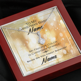 Gift For Wife Christmas, Personalized Names Necklace, To My Christmas Baby Card, Alluring Beauty Necklace