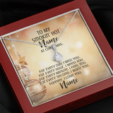 Gift For Wife Christmas, Personalized Names Necklace, Forever I Love You Message Card, Alluring Beauty Necklace