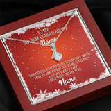 Gift For Wife Christmas, Personalized Names Necklace, My Cuddle Bunny Message Card, Alluring Beauty Necklace