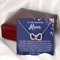 Mom Two Hearts Necklace Gift