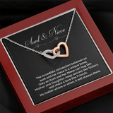 Gift For Niece-Unique Bond Like Sisters Interlocking Locked Hearts Necklace