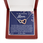 Mom Two Hearts Necklace Gift