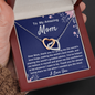 Mom Two Hearts Necklace Gift