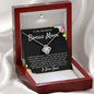 To My Bonus Mom Love Knot Necklace Gift From Step Daughter