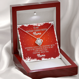 Gift For Wife Christmas, Personalized Names Love Knot Necklace, My Cuddle Bunny Message Card,