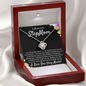 Step Mom Gift, Bonus Mom Love Knot Necklace, Step Parent Gift