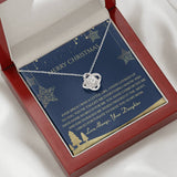 Christmas Gift For Mom From Daughter - Love Knot Necklace Gift