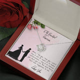 To My Fiancee Necklace Gift - Knot Of Love Necklace