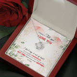 Surprise your loved one with this gorgeous this beautiful Love Knot Necklace gift today representing an unbreakable bond between two souls.The card reads "When I tell you I love you,I don't say it out of habit or to make conversation, I say It to Remind You That You Are The Best Thing That Ever Happened To me.Brilliant 14k white gold over stainless steel,adjustable cable chain with alobster clasp.The center cubic zirconia crystalis surrounded with smaller cubic zirconia.