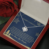 Christmas Gift For Mom From Daughter - Love Knot Necklace Gift
