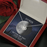 Personalized Names Woman's Jewelry Necklace - Our Moon