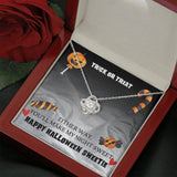 Halloween Gift For Her- Love Knot Necklace - My Sweetie