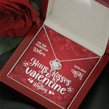 Personalized Hugs And Kisses Valentine's Day Necklace