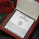 The perfect gift for mom on your wedding day. Includes heartfelt message card. Brilliant 14k white gold, Zirconia crystal with smaller cubic zirconia