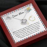 Gift For Mom-Love Knot Necklace-Before I Start This Journey...