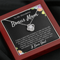 To My Bonus Mom Love Knot Necklace Gift From Step Daughter