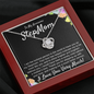 Step Mom Gift, Bonus Mom Love Knot Necklace, Step Parent Gift