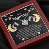 Gift For Expecting Mom To Be - To My Mommy Love Knot Necklace