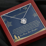 Christmas Gift For Mom From Daughter - Love Knot Necklace Gift