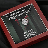 Halloween Gift For Women-Love Knot Necklace-You're Fang-Tastic