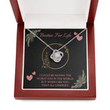 Best Friend Gift - Love Knot Necklace - Bestie's For Life