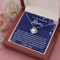 To My Mom Love Knot Necklace Gift
