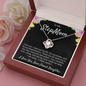 Step Mom Gift, Bonus Mom Love Knot Necklace