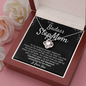 Step Mother Love Knot Necklace From Step Daughter