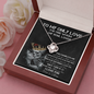 Wife Anniversary Gift, Skeleton Lovers Message Card Jewelry Necklace