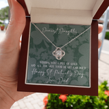 St. Patrick's Day Gift For Daughter From Dad-Lucky Necklace