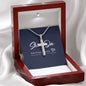 Artisan Cross with Snake Chain