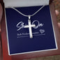 Artisan Cross with Snake Chain