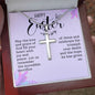 Easter Gift - Cross Necklace - Fill Your Heart With Joy