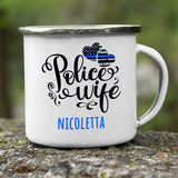Police-Wife White Camping Mug