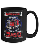 Trucker Dad Gift From Dad - 11oz 15oz Coffee Mug - Father and Son