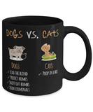 Dogs Vs Cats Coffee Mug