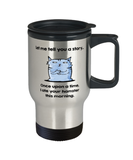 Hungry Cat Travel Mug