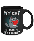 Valentine's Day Cat Coffee Mug
