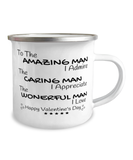 Valentine's Day Man Camping Mug