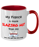 Valentine's Day Fiance Two Tone Coffee Mug