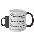Valentine's Day Man Color Changing Coffee Mug