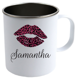 Lips White Camping Mug