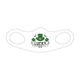 St. Patrick's Day Fitted Face Mask - Lucky