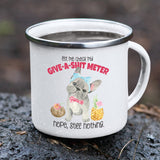 Give A Shit White Camping Mug