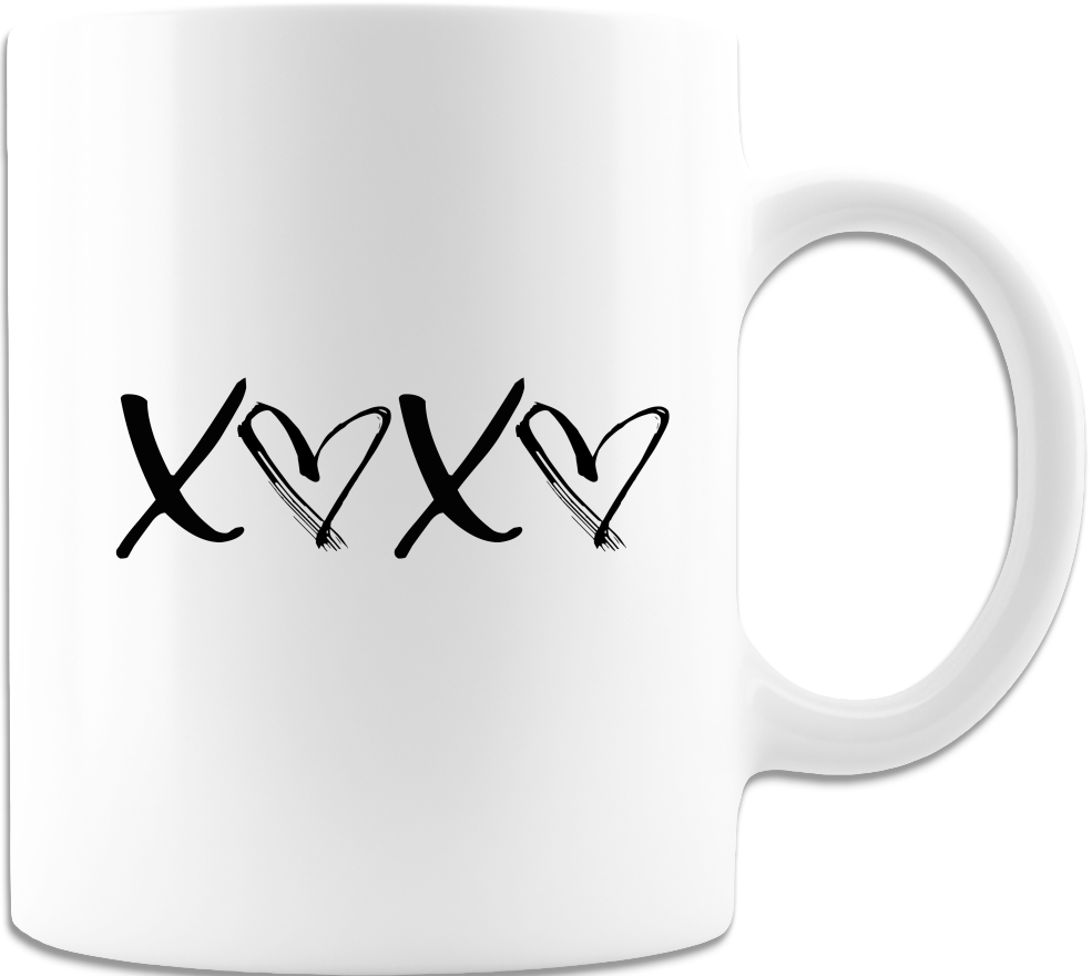Hugs And Kisses Coffee Mug For Valentine's Day