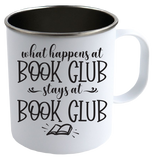 Book Club White Camping Mug