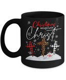 Christmas Begins With Christ 11 or 15 ounce Coffee Mug .JUST RELEASED, Limited Time Only, Not available in stores. Makes for the perfect Christmas Gift or Stocking Stuffer! Cuddle with your lover, your family or friends and enjoy a hot (or cold) beverage while cuddling around the TV set, Laptop or fireplace! Text is I want to drink Hot Chocolate and Watch Christmas Movies with you.